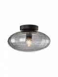 Halo Design Mesh skandináv mennyezeti és fali lámpa D28 E27 füstüveg/fekete