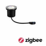 Paulmann Plug&Shine Smart Home Zigbee talajba építhető okos LED lámpa 24V IP65 RGBW+ (RGB + 3000-6500K) 3,6W ezüst