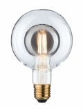 Paulmann LED-szálas (filament) búra a búrában gömb "izzó" G95 szabályozható E27 2700K 4W (26W) víztiszta/füst