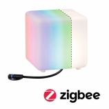 Paulmann Plug&Shine Smart Home Zigbee Cube világító okos LED kocka 20x20x20cm 24V IP65 RGBW+ (RGB + 3000-6500K) 2,8W fehér