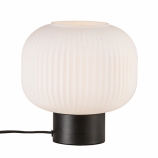 Nordlux Milford asztali design lámpa üveg/fém E27 foglalat fehér