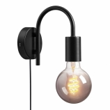 Nordlux Paco minimalista fali lámpa E27 foglalat max. 15W fekete