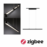 Paulmann URail LED Smart Home Zigbee Lento szabályozható függő sínes lámpa TW 2700-6500K 43W matt fekete