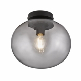 Nordlux Alton mennyezeti skandináv design lámpa E27 foglalat füstüveg/fekete