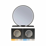 Paulmann Miro LED világító tükör polccal kör D500 IP44 Tunable White 230V 10,5W tükör/matt fekete