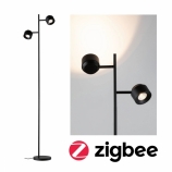 Paulmann LED Smart Home Zigbee Puric Pane okos állólámpa 2700K 2x3W fekete