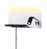 Paulmann Serra konnektoros fali lámpa balos USB C LED 2700K 5,5W/2,6W 230V fehér/fekete