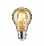 Paulmann AGL LED szálas (filament) dimmelhető körte izzó E27 1700K áttetsző arany búra 6W-42W