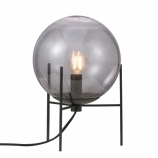 Nordlux Alton asztali lámpa égő nélkül E14 foglalattal D20 füstüveg/fekete