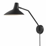 Nordlux Darci fali skandináv design lámpa E14 foglalat max. 25W fekete