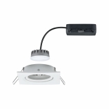 Paulmann LED Nova Plus mennyezetbe süllyesztett spot lámpa billenthető szett négyzet IP23 szabályozható LED modul 2700K 1x6,8W matt fehér