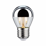 Paulmann LED szálas (filament) dimmelhető kisgömb E27 2700K ezüst tükör búra 4,5W-35W