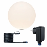 Paulmann Plug & Shine csomag kültéri gömblámpa LED meleg fény D50cm + 5m kábel + trafó 