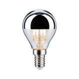 Paulmann LED szálas (filament) szabályozható kisgömb E14 2700K ezüst tetőtükrös víztiszta üveg búra 4,8W (38W)