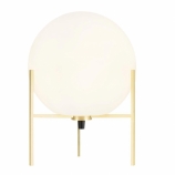 Nordlux Alton asztali lámpa égő nélkül E14 foglalattal D20 fehér/sárgaréz