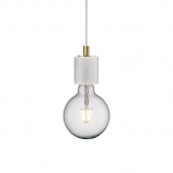 Nordlux Siv függő minimál design lámpa márvány E27 foglalat max. 60W fehér