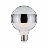 Paulmann LED szálas (filament) gömb szabályozható G125 E27 2700K ezüst-tükör gyűrű 5W
