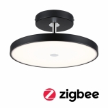 Paulmann LED mennyezeti lámpa Smart Home Zigbee Hildor 2700K 230V 25W matt fekete/króm