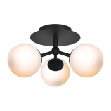 Halo Design Atom skandináv mennyezeti lámpa 3xG9 opál/fekete