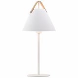 Nordlux Strap asztali lámpa fémből fényforrás nélkül E27 foglalattal fehér