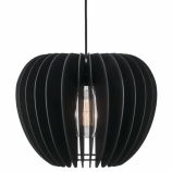 Nordlux Tribeca 38 függő lámpa textilkábellel égő nélkül E27 foglalattal fekete