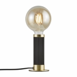 Nordlux Galloway asztali minimál design lámpa E27 foglalat fekete/sárgaréz
