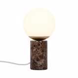 Nordlux Lilly asztali art deco design lámpa E14 foglalat barna márvány 