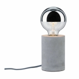 Paulmann Neordic Mik asztali lámpa betonból fényforrás nélkül E27 foglalattal max. 20W szürke