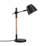 Nordlux Theo asztali skandináv design lámpa GU10 foglalat max. 35W fekete/fa