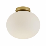 Nordlux Alton mennyezeti skandináv design lámpa E27 foglalat fehér/sárgaréz