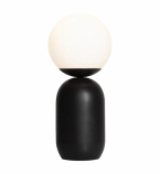 Nordlux Notti asztali minimál design lámpa opálüveg búra E14 foglalat mokka
