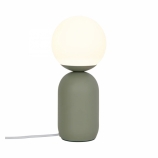 Nordlux Notti asztali minimál design lámpa opálüveg búra E14 foglalat zöld