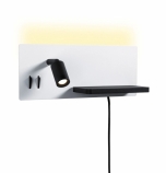 Paulmann Serra konnektoros fali lámpa jobbos USB C LED 2700K 5,5W/2,6W 230V fehér/fekete