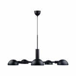 Nordlux DFTP Nomi minimalista skandináv design csillár 5xE14 fekete