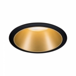 Paulmann LED Cole álmennyezeti mélysugárzó 3 lépéses falikapcsolós dimmelés 2700K 1x6,5W (39W) IP44 fekete/matt arany