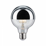 Paulmann LED szálas szabályozható (filament) gömb G95 E27 2700K ezüst tetőtükrös búra 4,8W-47W