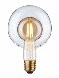 Paulmann LED-szálas (filament) búra a búrában gömb "izzó" G95 szabályozható E27 2700K 4W (35W) víztiszta/borostyán