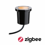 Paulmann Plug&Shine rovarbarát LED-es taposólámpa Smart Home Zigbee IP67 Tunable Warm (2000-2700K) 4,6W rozsdamentes acél