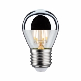 Paulmann LED szálas (filament) dimmelhető kisgömb E27 2700K ezüst tetőtükrös víztiszta búra 4,8W (33W)