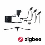 Paulmann Plug&Shine Smart Home Zigbee LED kerti spot Plantini IP65 3000K 3x2W antracit