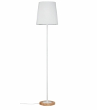 Paulmann Neordic Stellan állólámpa textil lámpaernyővel fényforrás nélkül E27 foglalattal max. 20W fehér/fa