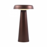 Nordlux DFTP Arcello asztali skandináv design lámpa akkumulátor IP54 2700K bronz