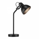 Nordlux Aslak asztali lámpa fémből izzó nélkül E27 foglalattal fekete