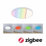 Paulmann keret nélküli LED Panel Smart Home Zigbee Velora kör 300mm 16,5W RGBW matt fehér