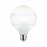 Paulmann LED-szálas (filament) gömb "izzó" G125 szabályozható E27 2700K 4,5W (40W) matt fehér tükörgyűrűs opál búra