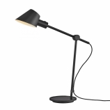 Nordlux Stay Long asztali skandináv design lámpa E27 foglalat fekete