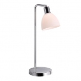 Nordlux Ray asztali lámpa króm fényforrás nélkül E14 foglalattal maximum 40W opál-fehér búra