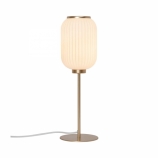 Nordlux Milford asztali design lámpa E27 foglalat opálüveg búra/sárgaréz