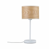 Paulmann Neordic Neta asztali lámpa fa lámpaernyővel fényforrás nélkül E27 foglalattal max. 20W fehér/fa