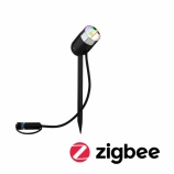 Paulmann Plug&Shine Smart Home Zigbee Pike LED spotlámpa IP65 RGBW+ (RGB+3000-6500K) 4,5W antracit